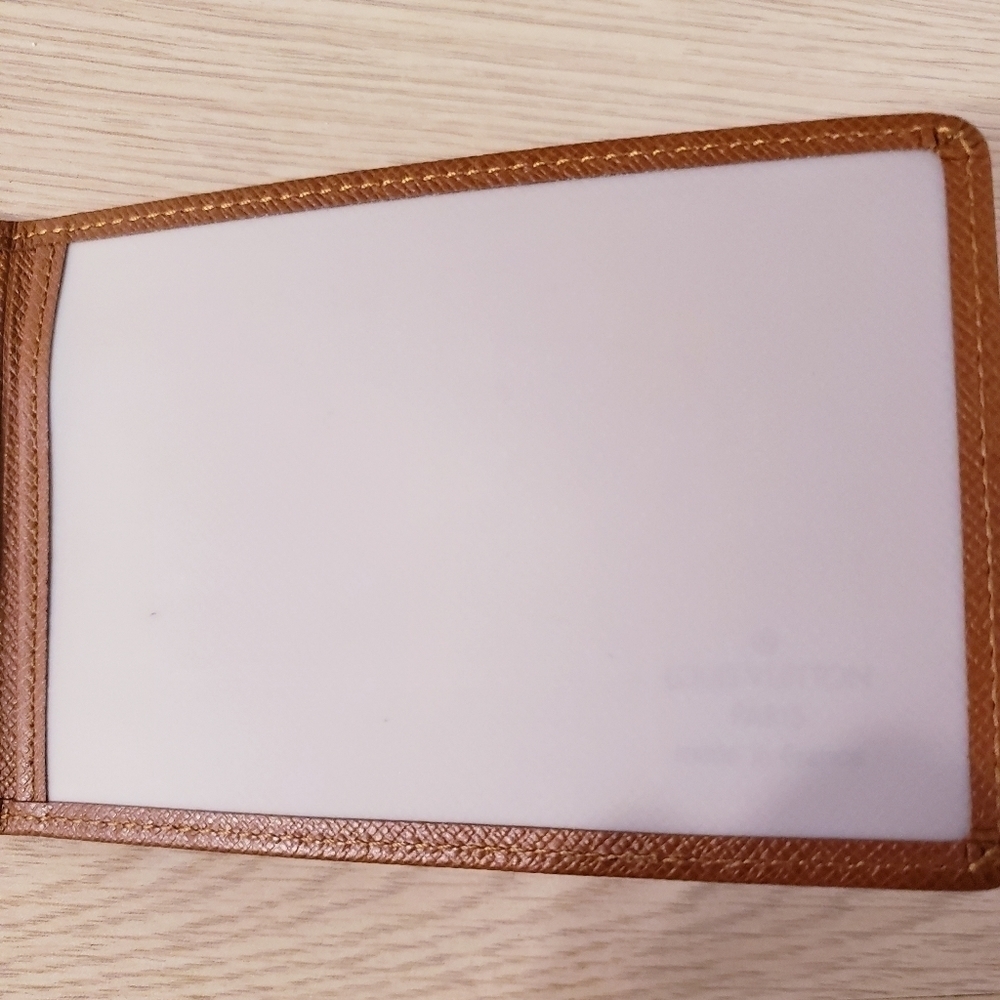 Louis Vuitton Brown Leather Card Holder ID Wallet Case - Picture 7 of 11